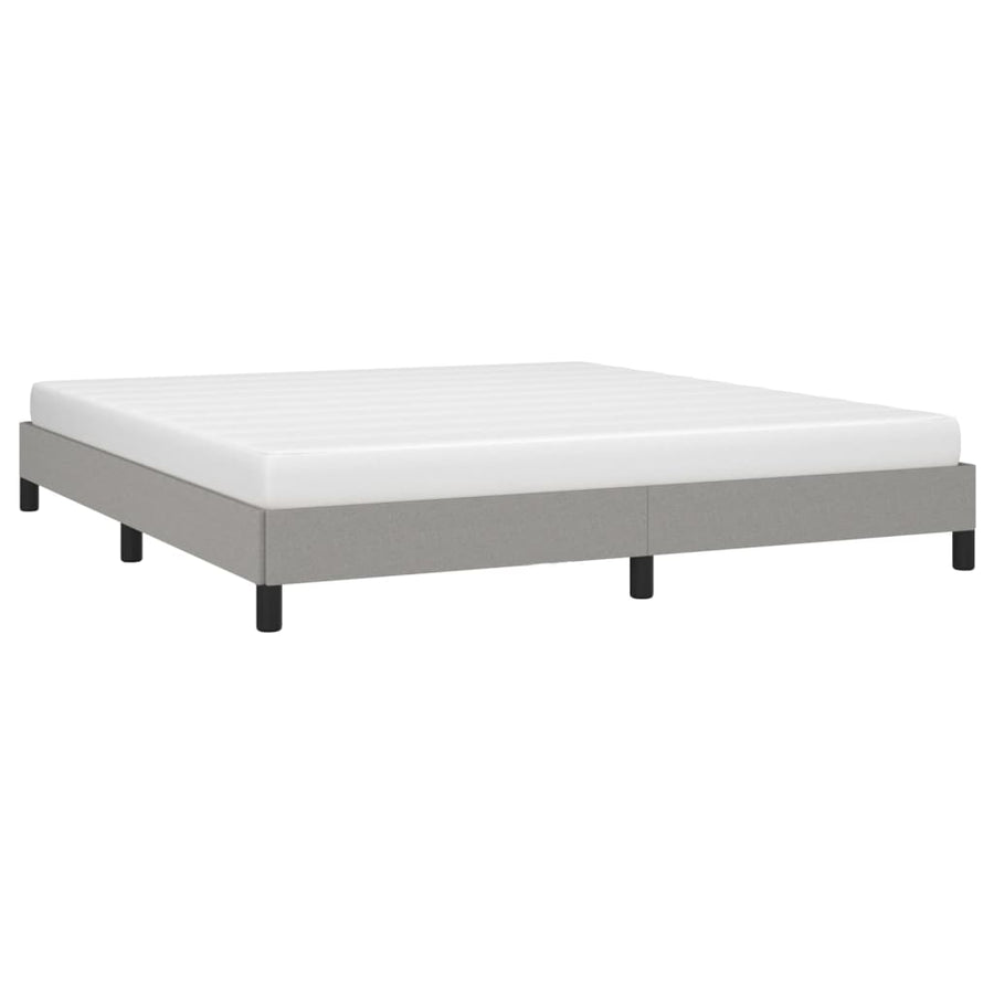 Bedframe Stof Lichtgrijs 160 x 200 cm 25 cm