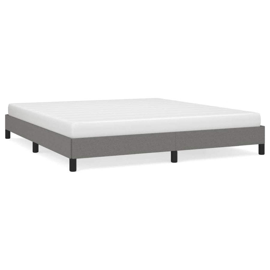 Bedframe Stof Donkergrijs 160 x 200 cm 25 cm