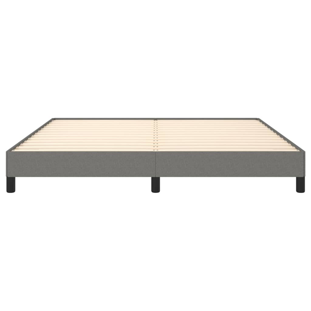 Bedframe Stof Donkergrijs 160 x 200 cm 25 cm