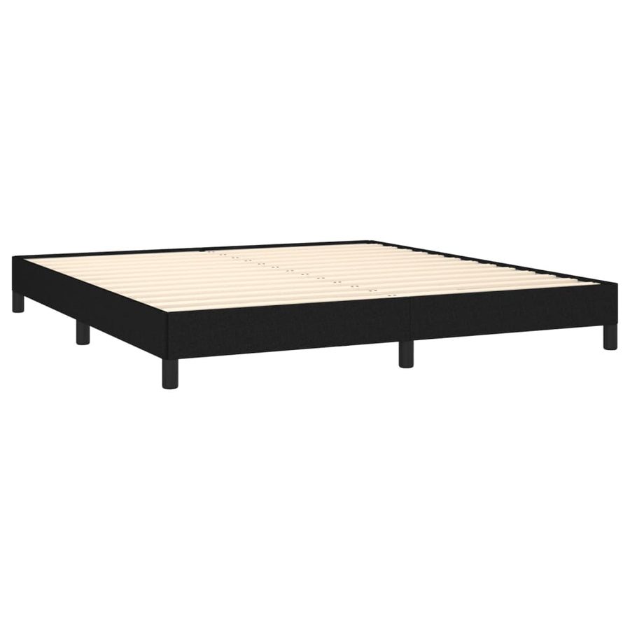 Bedframe Stof Zwart 160 x 200 cm 25 cm