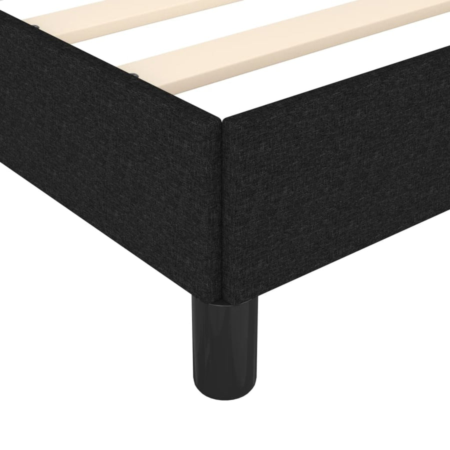 Bedframe Stof Zwart 160 x 200 cm 25 cm