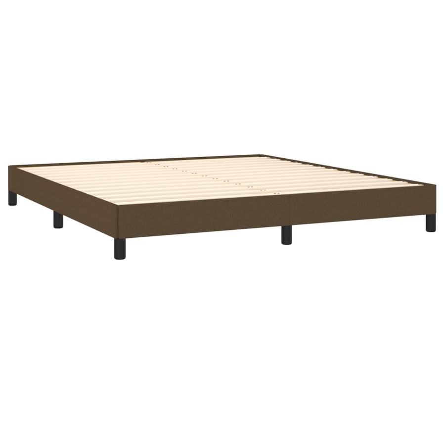 Bedframe Stof Donkerbruin 160 x 200 cm 25 cm