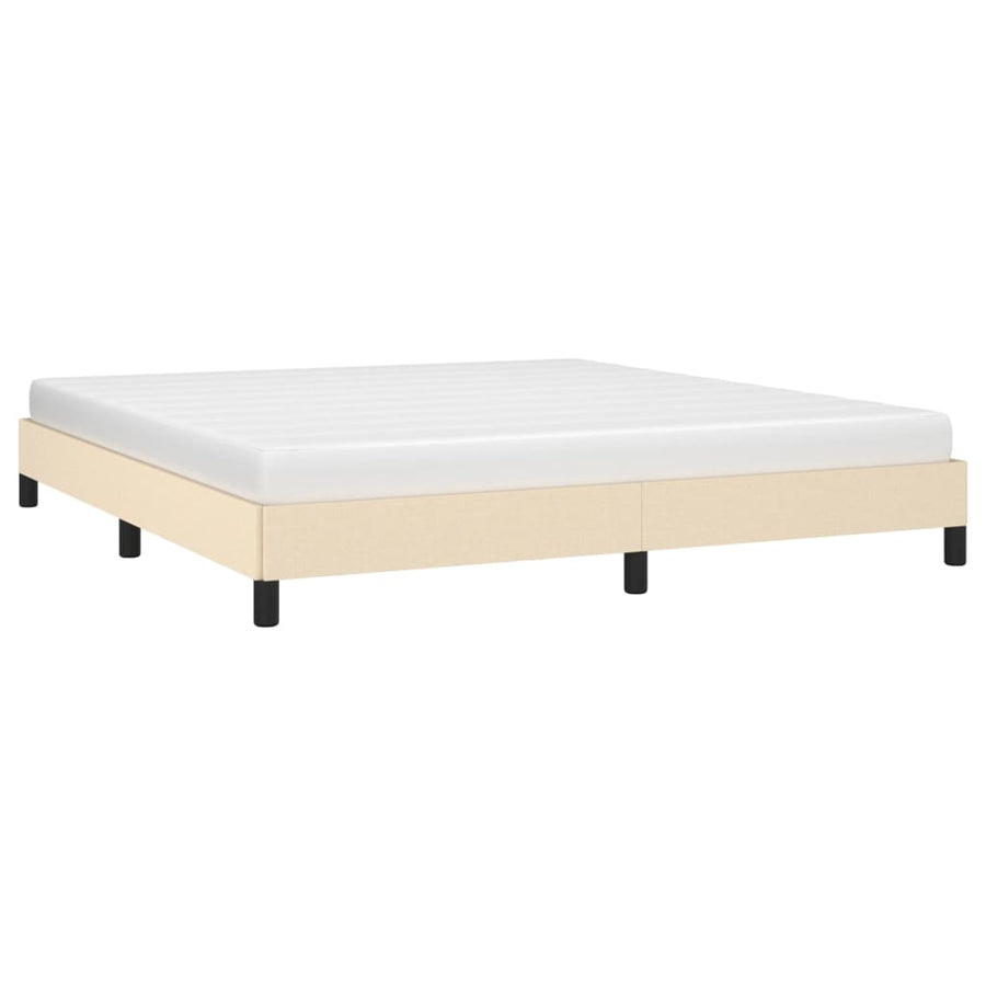 Bedframe Stof Kleurig Crème 160 x 200 cm 25 cm