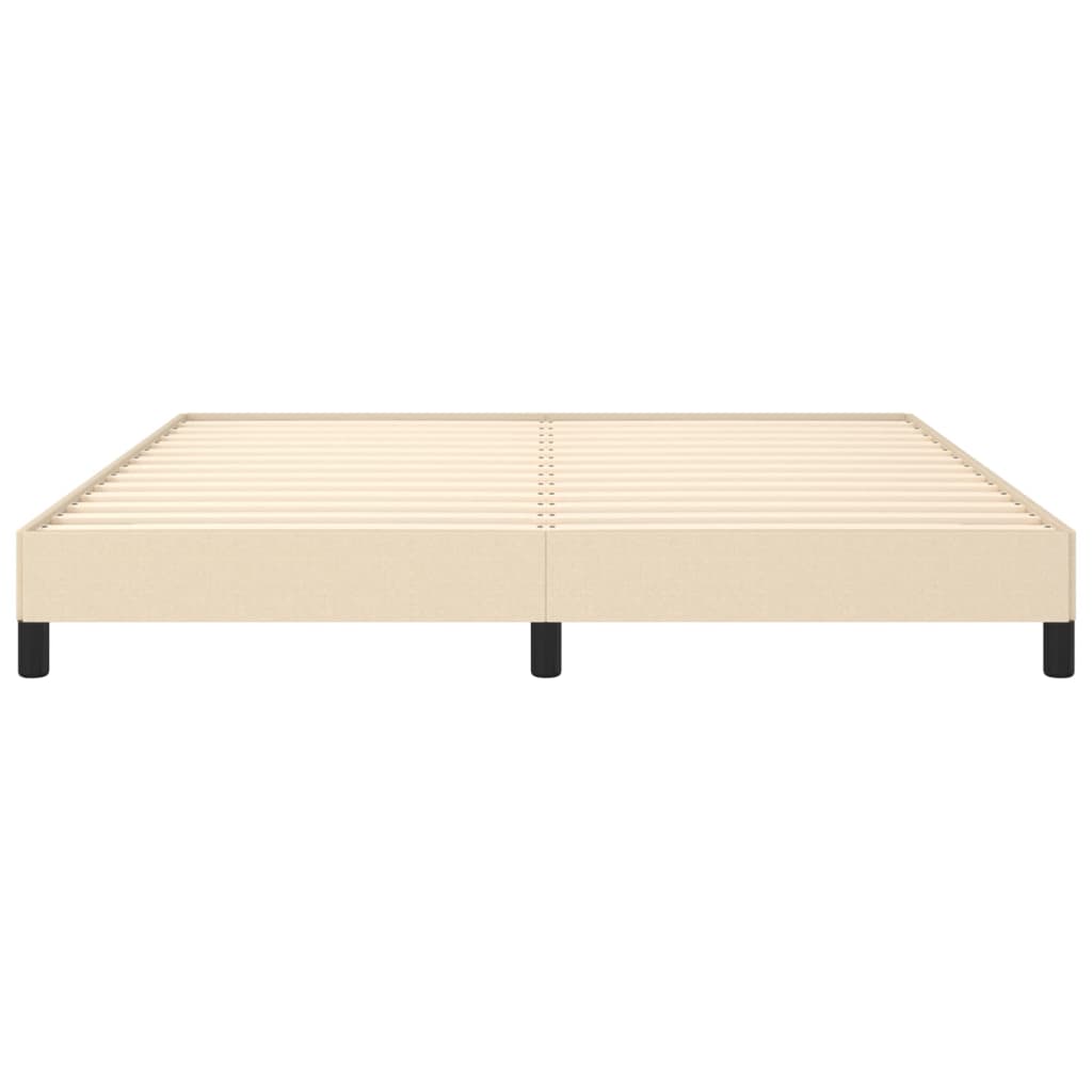 Bedframe Stof Kleurig Crème 160 x 200 cm 25 cm