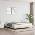 Bedframe Stof Kleurig Crème 160 x 200 cm 25 cm