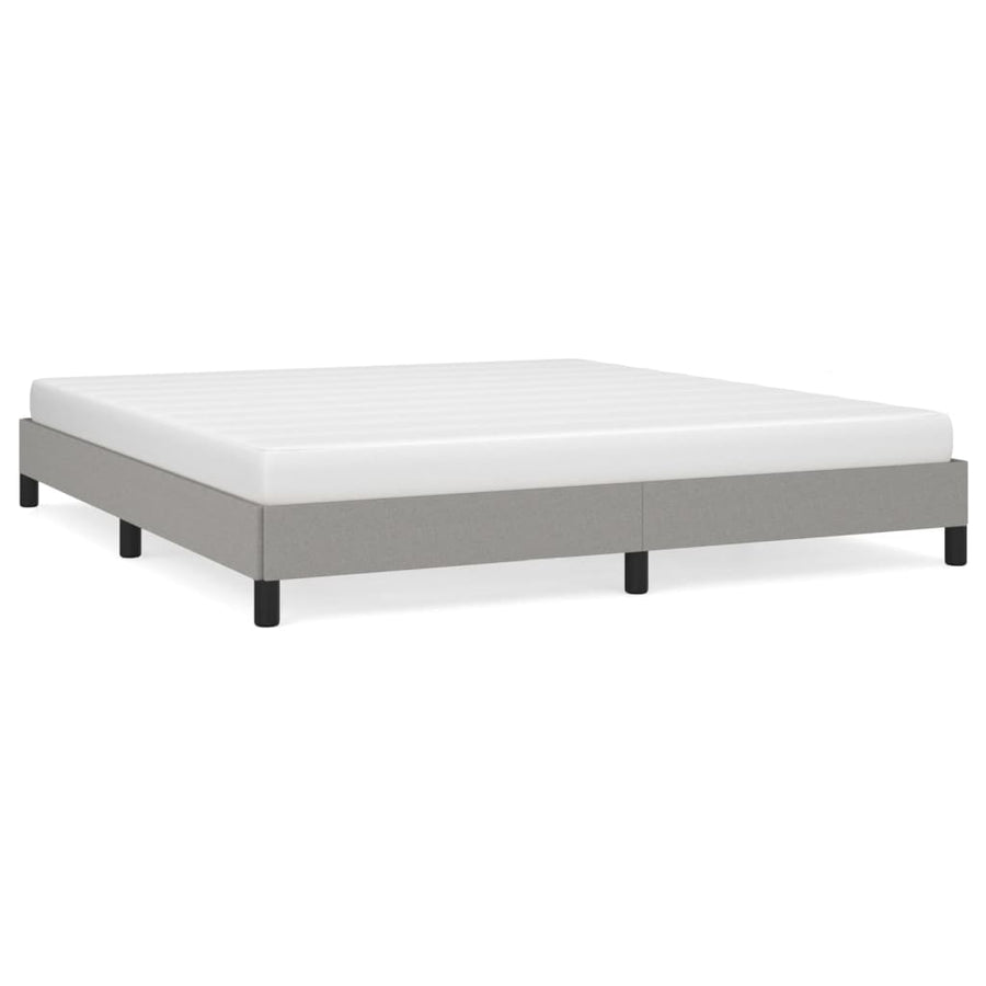 Bedframe Stof Lichtgrijs 180 x 200 cm 25 cm