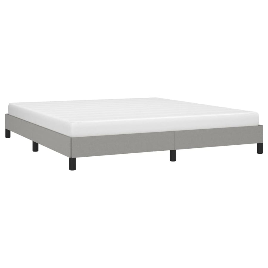 Bedframe Stof Lichtgrijs 180 x 200 cm 25 cm