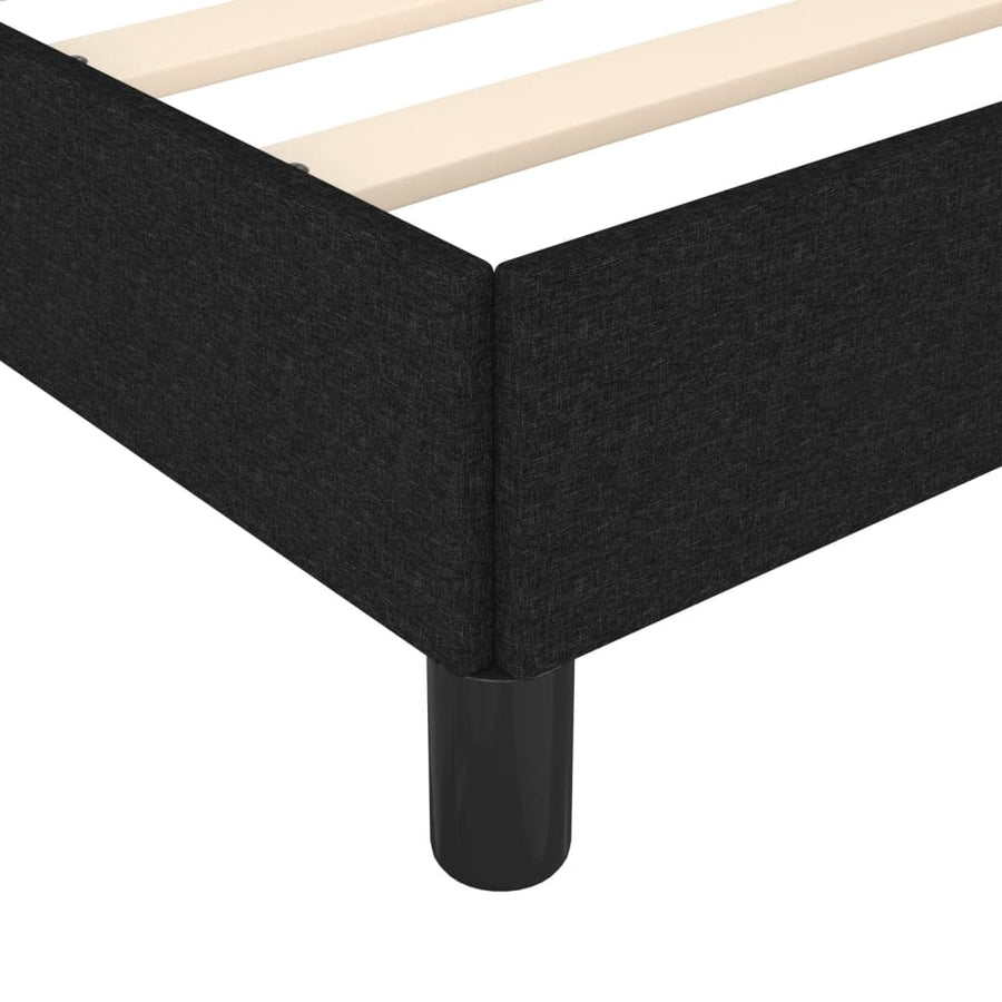 Bedframe Stof Zwart 180 x 200 cm 25 cm
