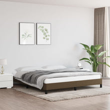Bedframe Stof Donkerbruin 180 x 200 cm 25 cm
