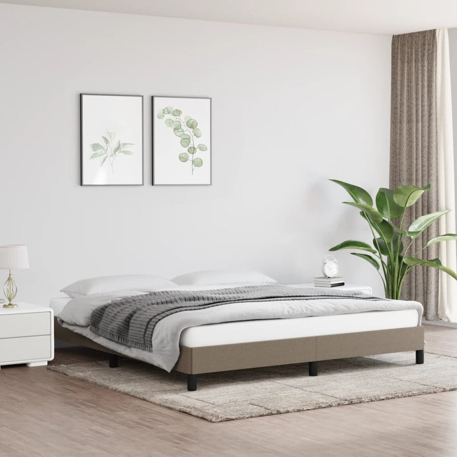 Bedframe Stof Taupe 180 x 200 cm 25 cm