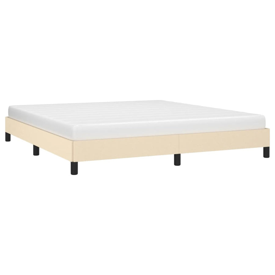 Bedframe Stof Kleurig Crème 180 x 200 cm 25 cm