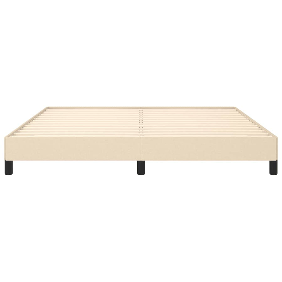 Bedframe Stof Kleurig Crème 180 x 200 cm 25 cm