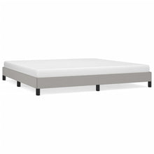 Bedframe Stof Lichtgrijs 200 x 200 cm 25 cm