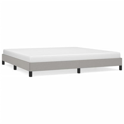 Bedframe Stof Lichtgrijs 200 x 200 cm 25 cm