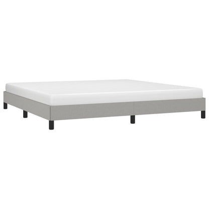 Bedframe Stof Lichtgrijs 200 x 200 cm 25 cm