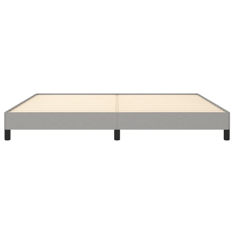 Bedframe Stof Lichtgrijs 200 x 200 cm 25 cm