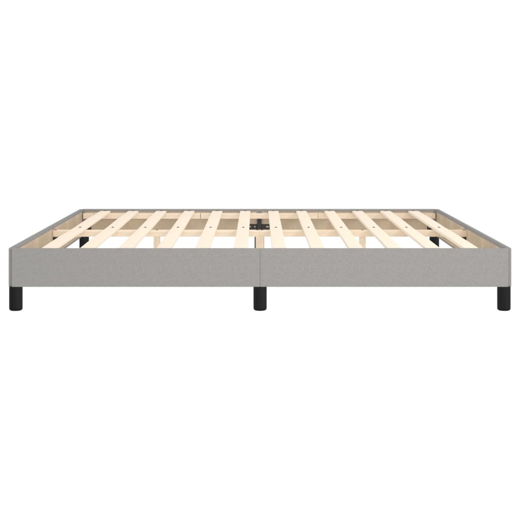 Bedframe Stof Lichtgrijs 200 x 200 cm 25 cm