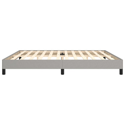 Bedframe Stof Lichtgrijs 200 x 200 cm 25 cm