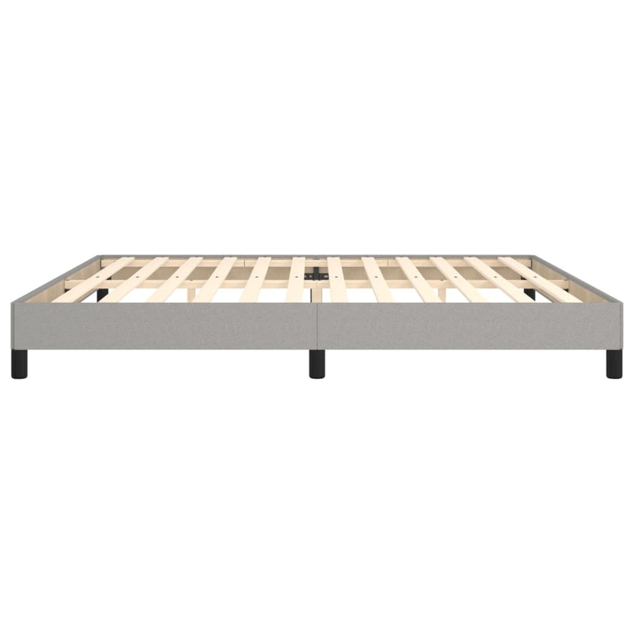 Bedframe Stof Lichtgrijs 200 x 200 cm 25 cm