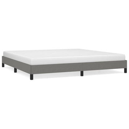 Bedframe Stof Donkergrijs 200 x 200 cm 25 cm