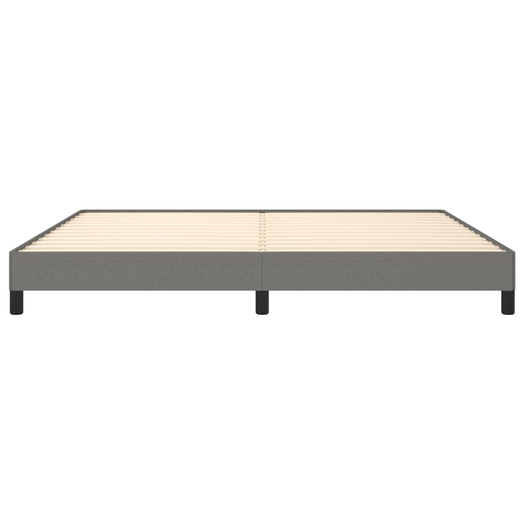 Bedframe Stof Donkergrijs 200 x 200 cm 25 cm