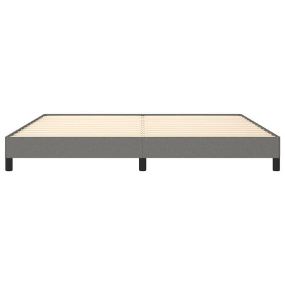 Bedframe Stof Donkergrijs 200 x 200 cm 25 cm