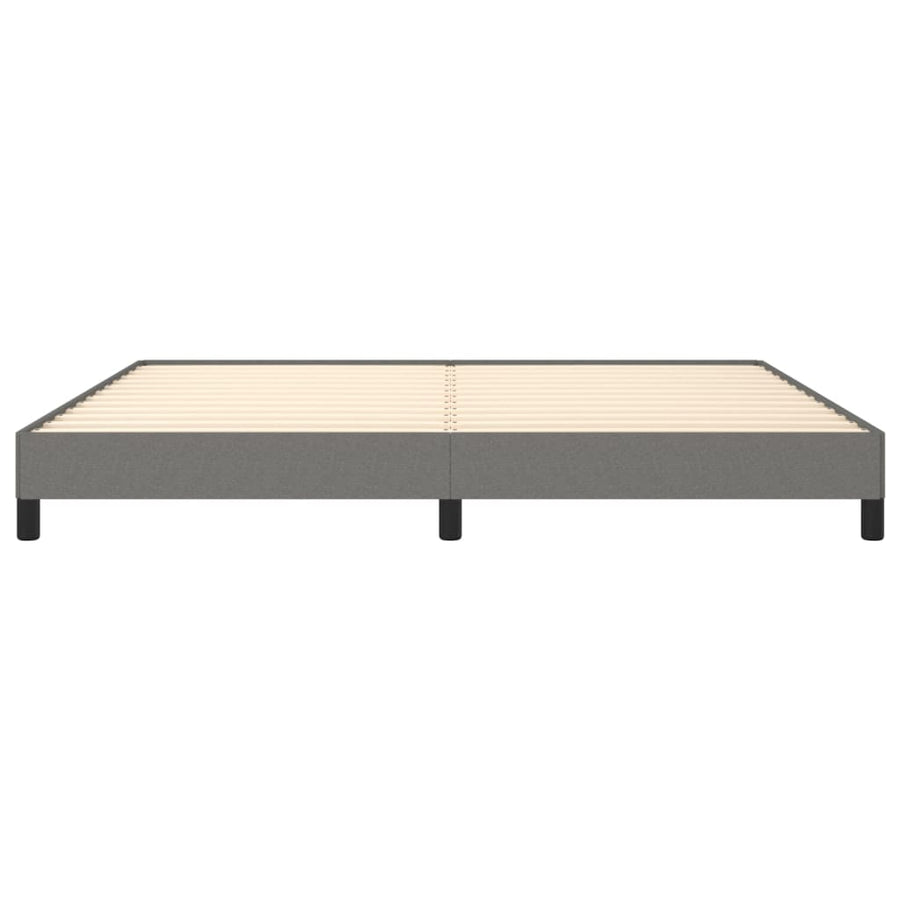 Bedframe Stof Donkergrijs 200 x 200 cm 25 cm