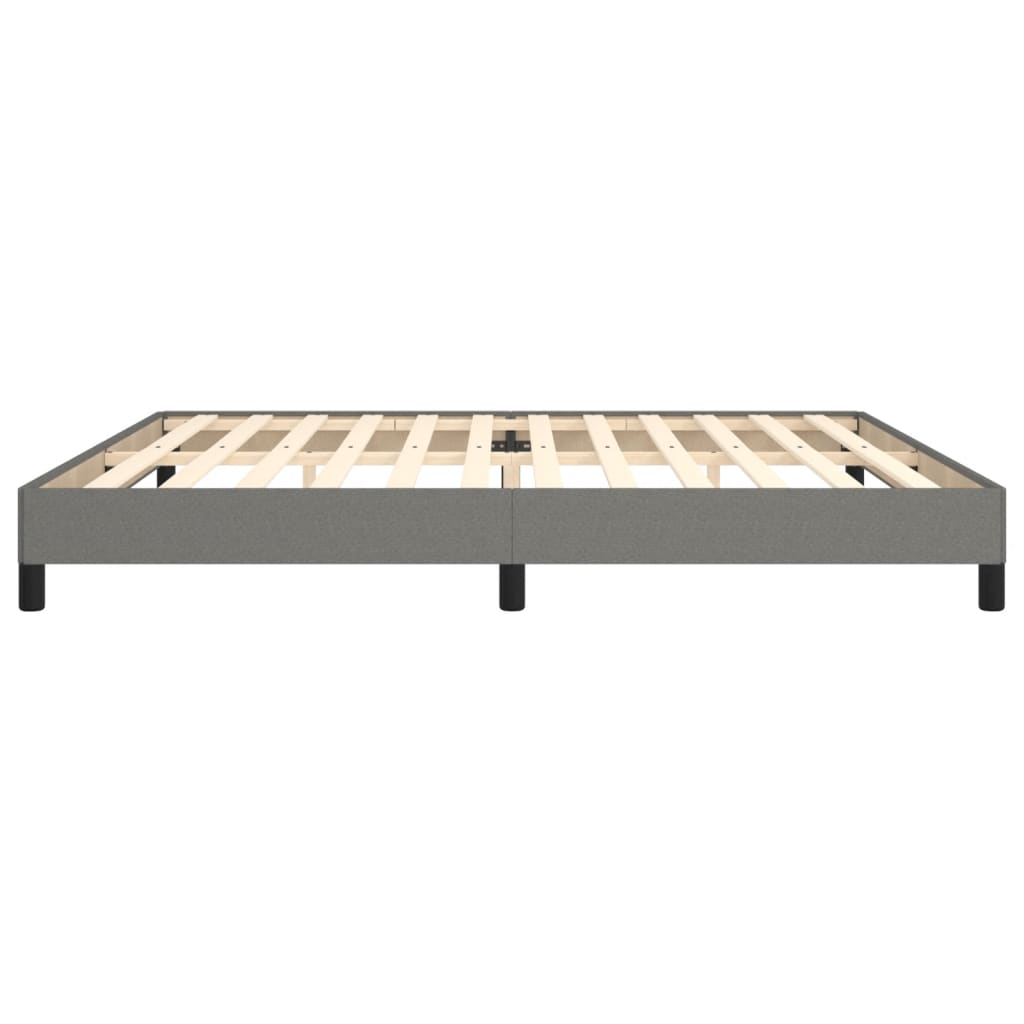 Bedframe Stof Donkergrijs 200 x 200 cm 25 cm