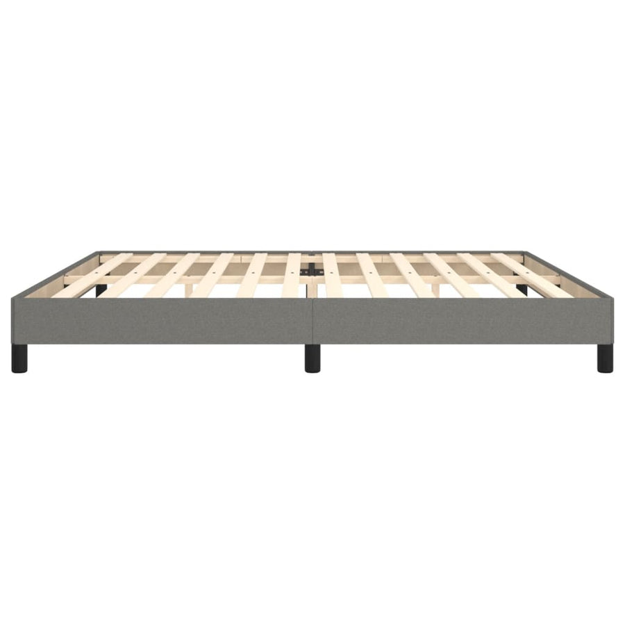 Bedframe Stof Donkergrijs 200 x 200 cm 25 cm