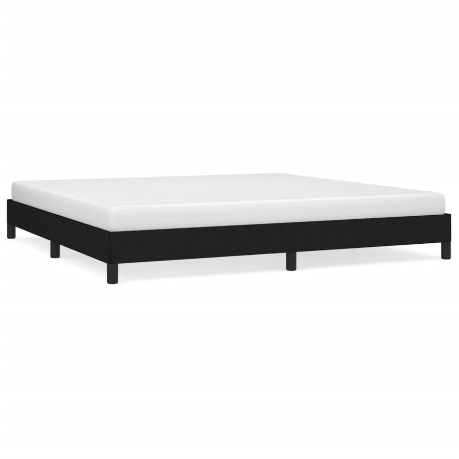 Bedframe Stof Zwart 200 x 200 cm 25 cm
