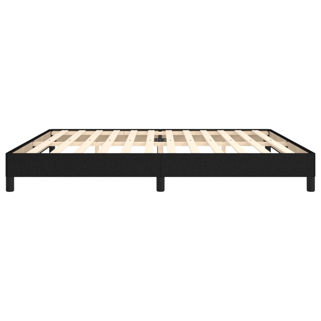 Bedframe Stof Zwart 200 x 200 cm 25 cm