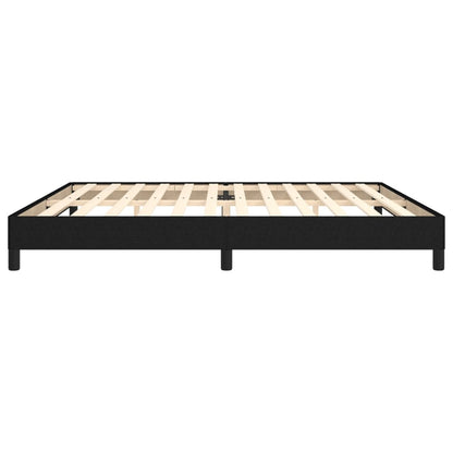 Bedframe Stof Zwart 200 x 200 cm 25 cm