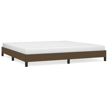 Bedframe stof donkerbruin 200x200 cm 200 x 200 cm 25 cm