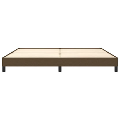 Bedframe stof donkerbruin 200x200 cm 200 x 200 cm 25 cm