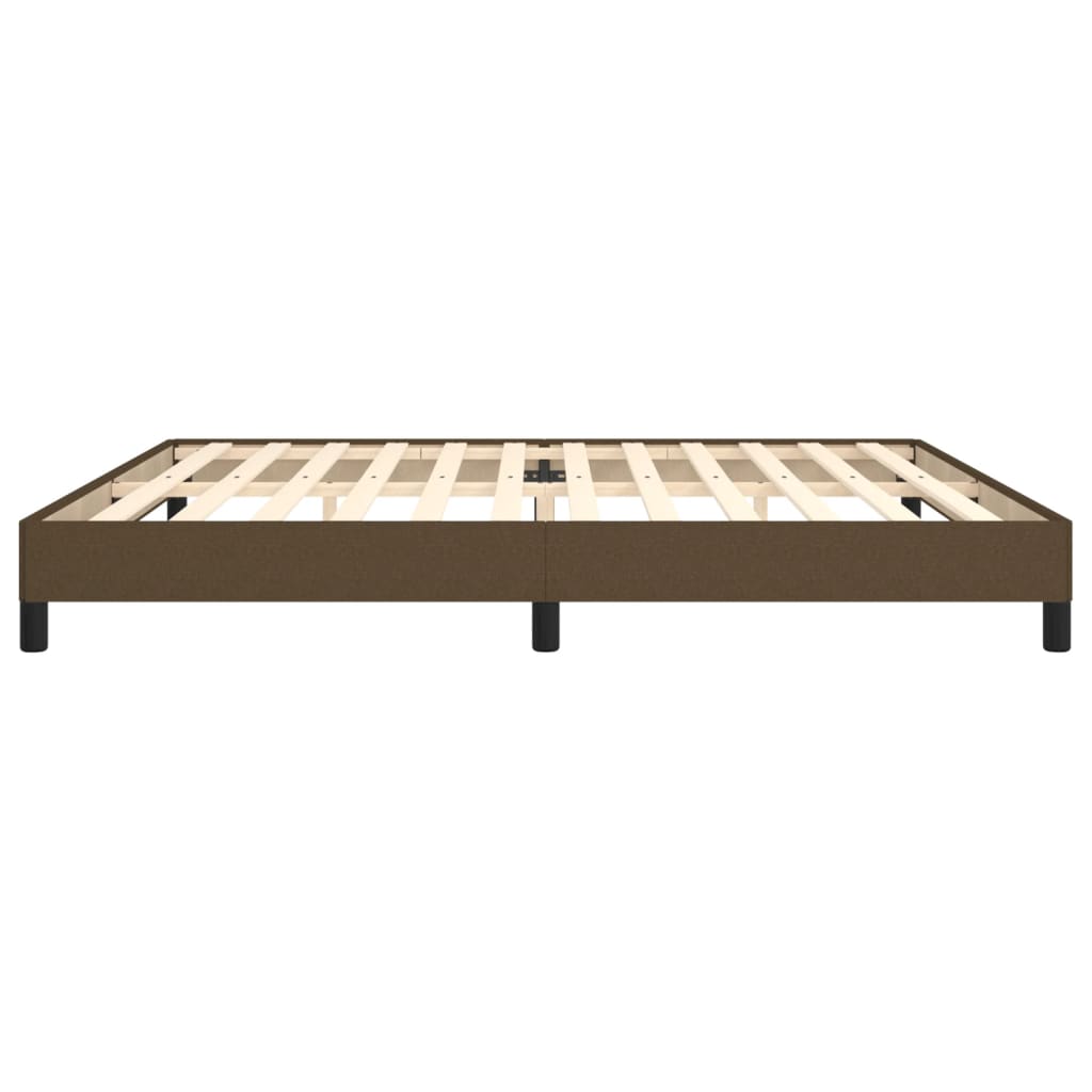 Bedframe stof donkerbruin 200x200 cm 200 x 200 cm 25 cm