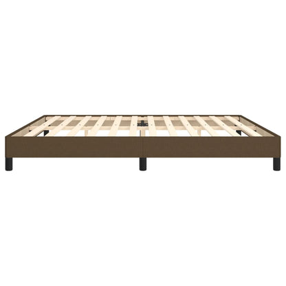 Bedframe stof donkerbruin 200x200 cm 200 x 200 cm 25 cm
