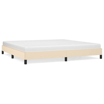 Bedframe Stof Kleurig Crème 200 x 200 cm 25 cm