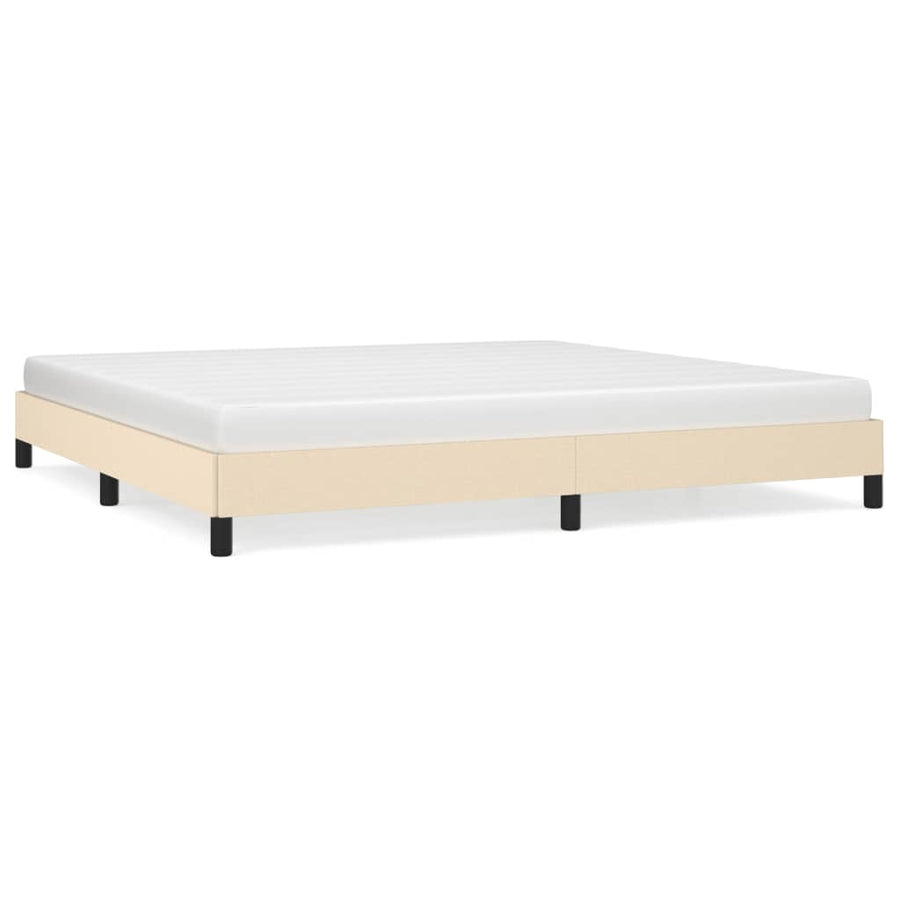 Bedframe Stof Kleurig Crème 200 x 200 cm 25 cm