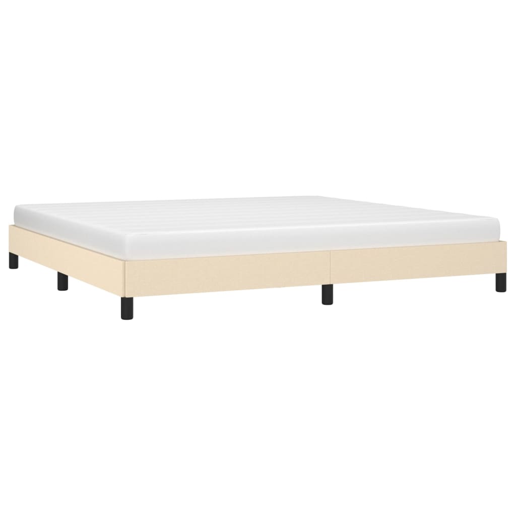 Bedframe Stof Kleurig Crème 200 x 200 cm 25 cm