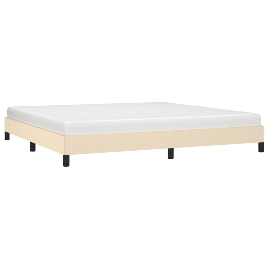 Bedframe Stof Kleurig Crème 200 x 200 cm 25 cm