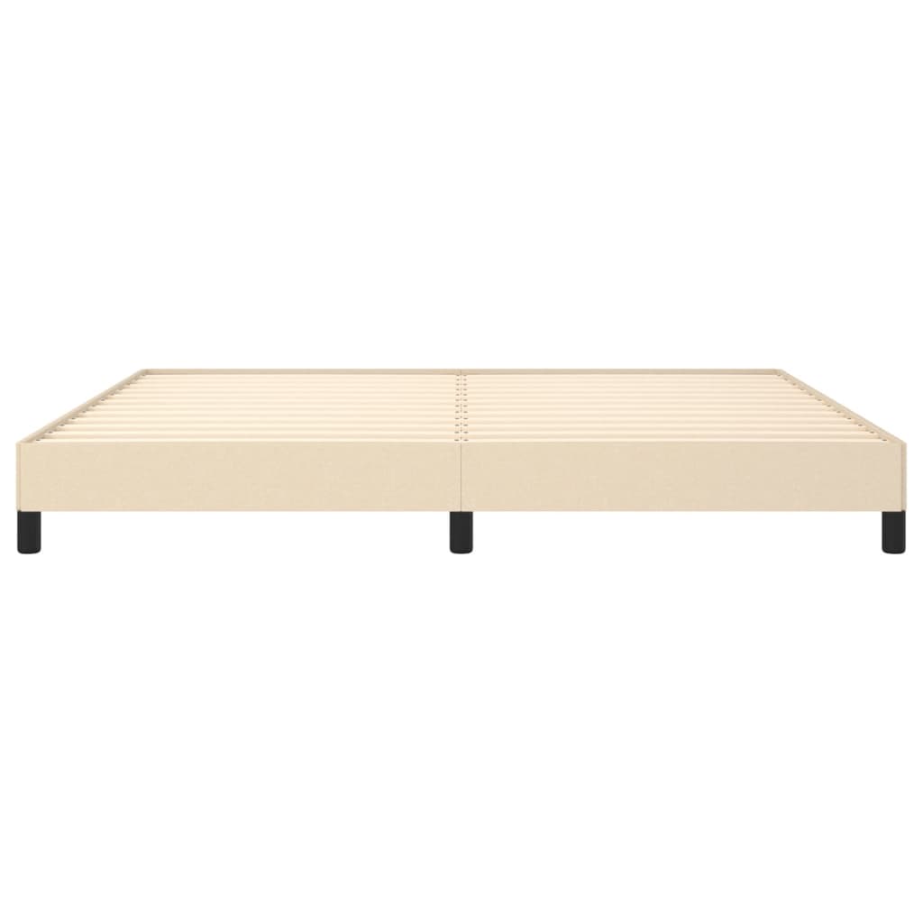 Bedframe Stof Kleurig Crème 200 x 200 cm 25 cm