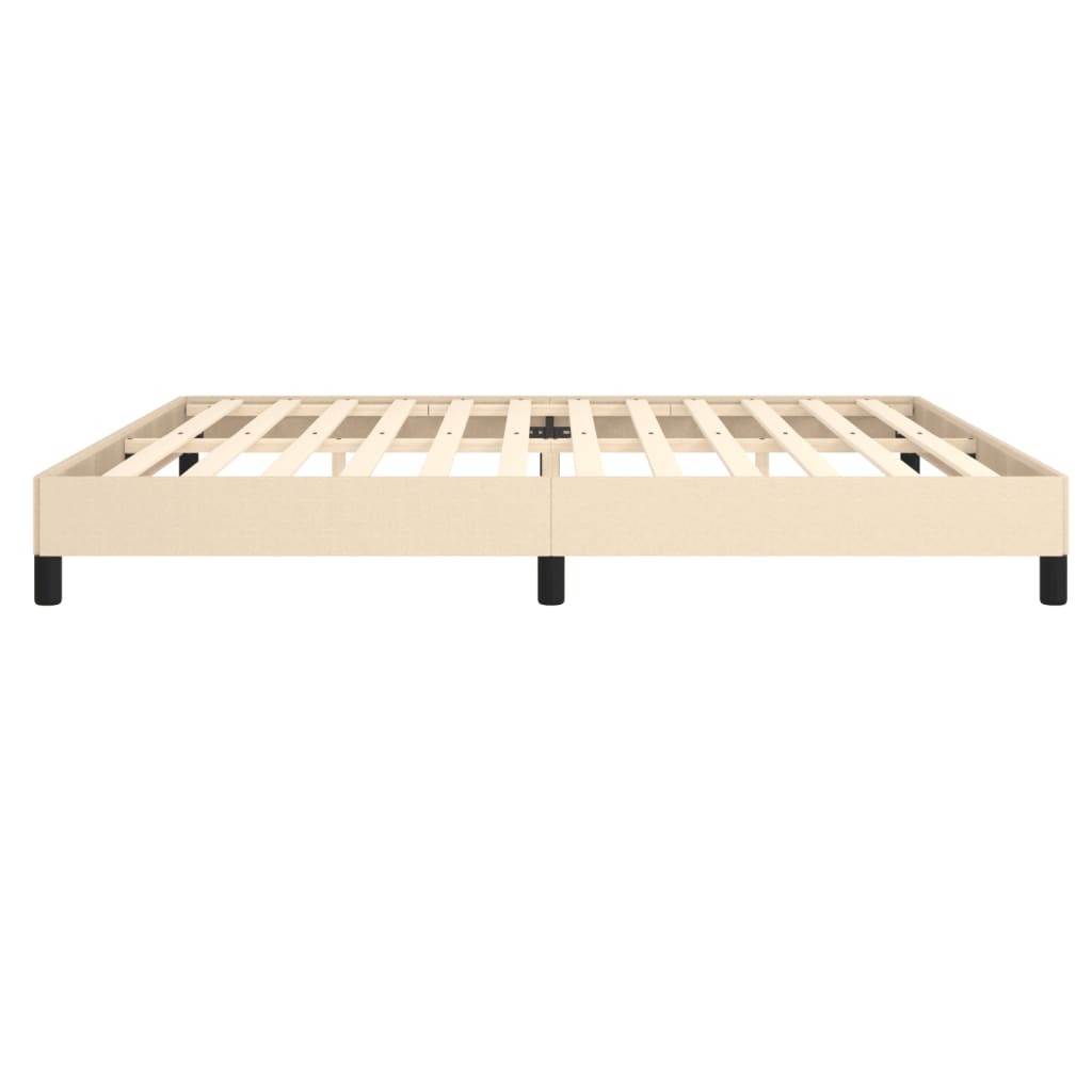 Bedframe Stof Kleurig Crème 200 x 200 cm 25 cm