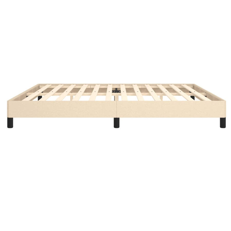 Bedframe Stof Kleurig Crème 200 x 200 cm 25 cm