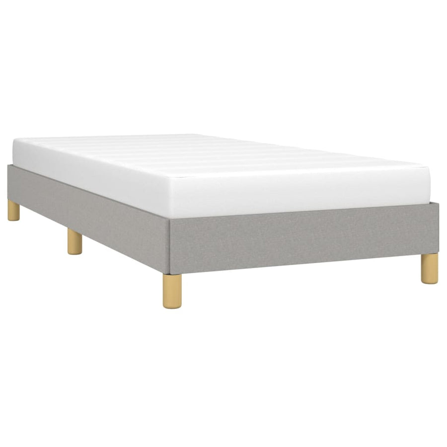 Bedframe Stof Lichtgrijs 80 x 200 cm 25 cm