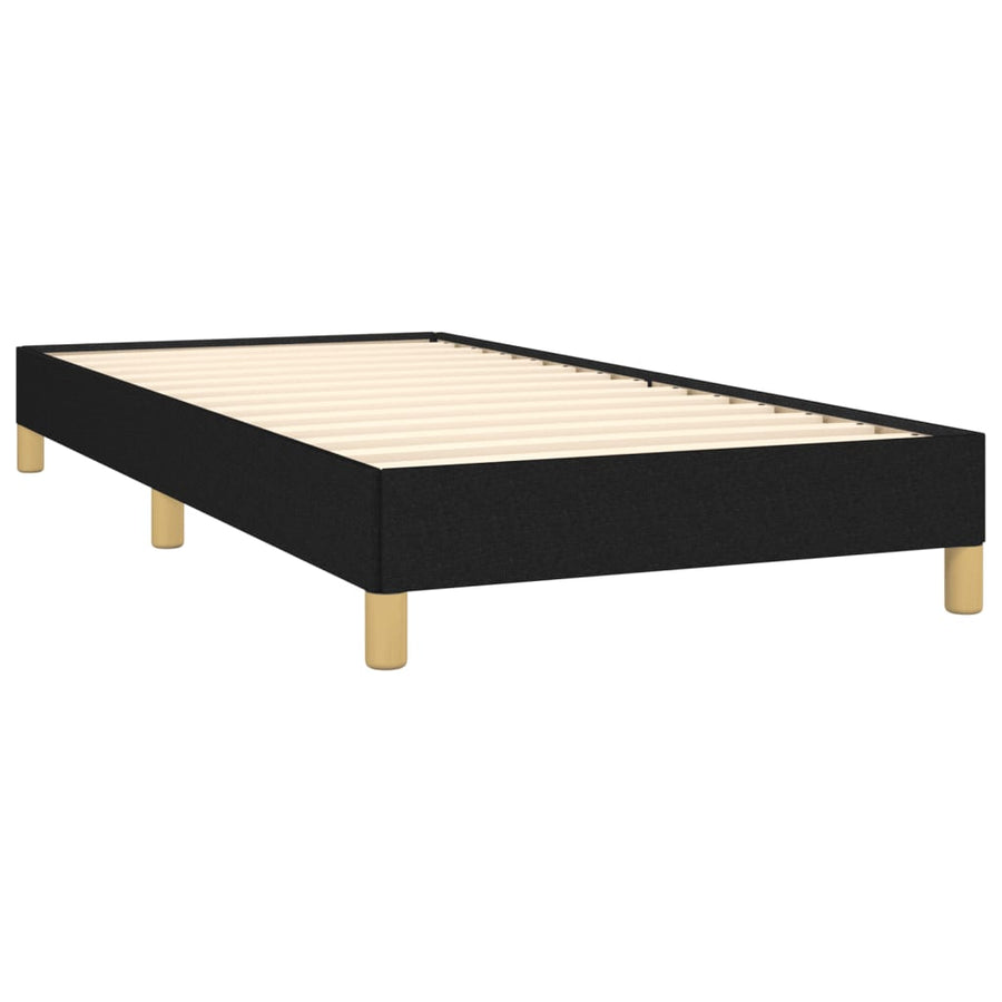 Bedframe Stof Zwart 80 x 200 cm 25 cm