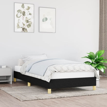 Bedframe Stof Zwart 80 x 200 cm 25 cm