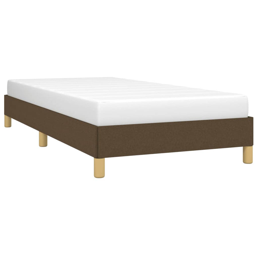 Bedframe stof donkerbruin 80x200 cm 80 x 200 cm 25 cm