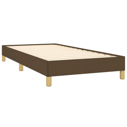 Bedframe stof donkerbruin 80x200 cm 80 x 200 cm 25 cm
