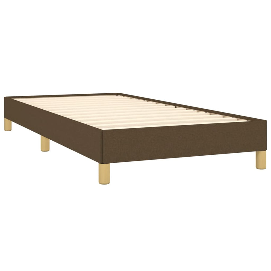 Bedframe stof donkerbruin 80x200 cm 80 x 200 cm 25 cm