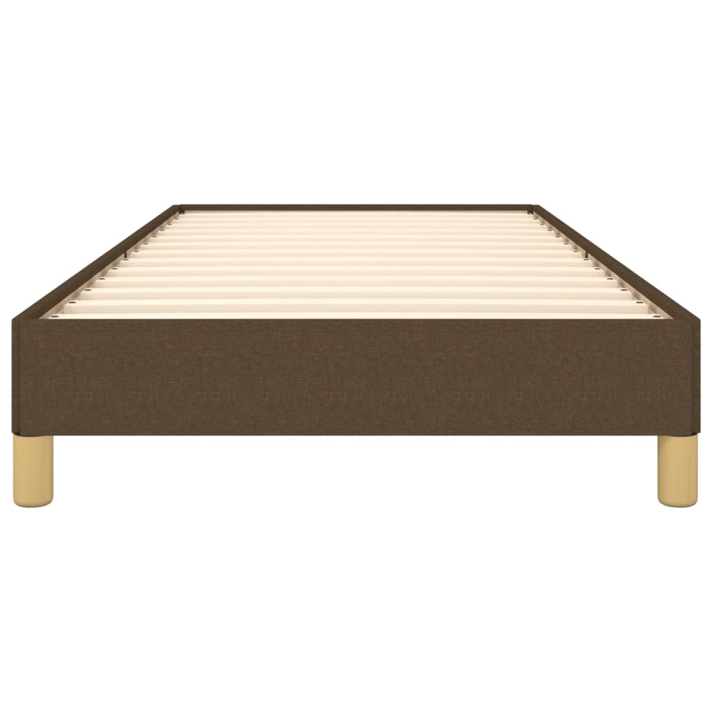 Bedframe stof donkerbruin 80x200 cm 80 x 200 cm 25 cm